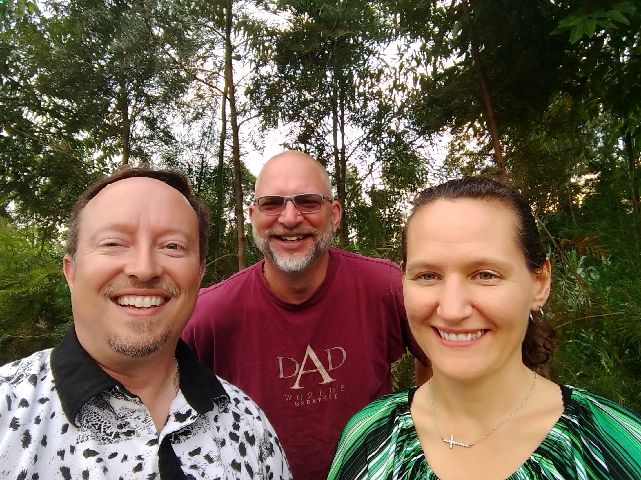 Pastor Brian, Pastor Ron, and Pastor Kelly in Kenya