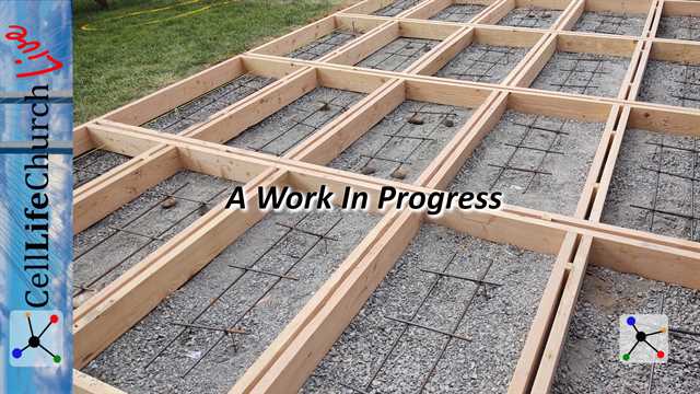 Concrete foundation forms with steel reinforcement