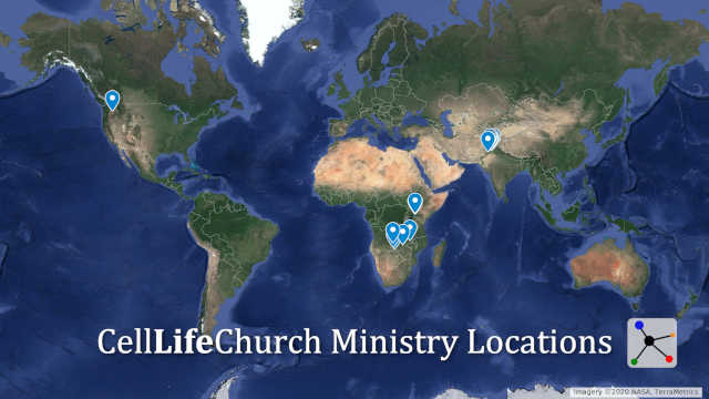 Cell Life Church Ministry Locations around the world