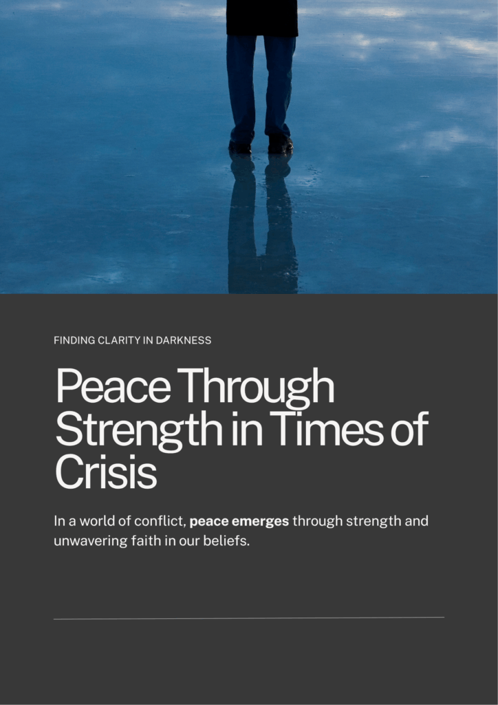 Peace Strength Peace Through Strength: Understanding Jesus' Teachings