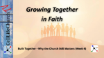 Growing Together in Faith Built Together - Why the Church Still Matters (Week 4)
